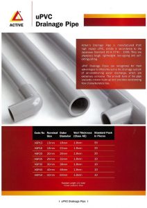 Active Aircon PVC Water Piping